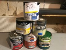 6 x Mixed 2.5ltr Paint