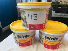 3 x Solvite All Purpose Wallpaper Adhesive