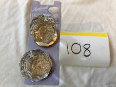 1 Pair Gainsborough Crystal Knob Set