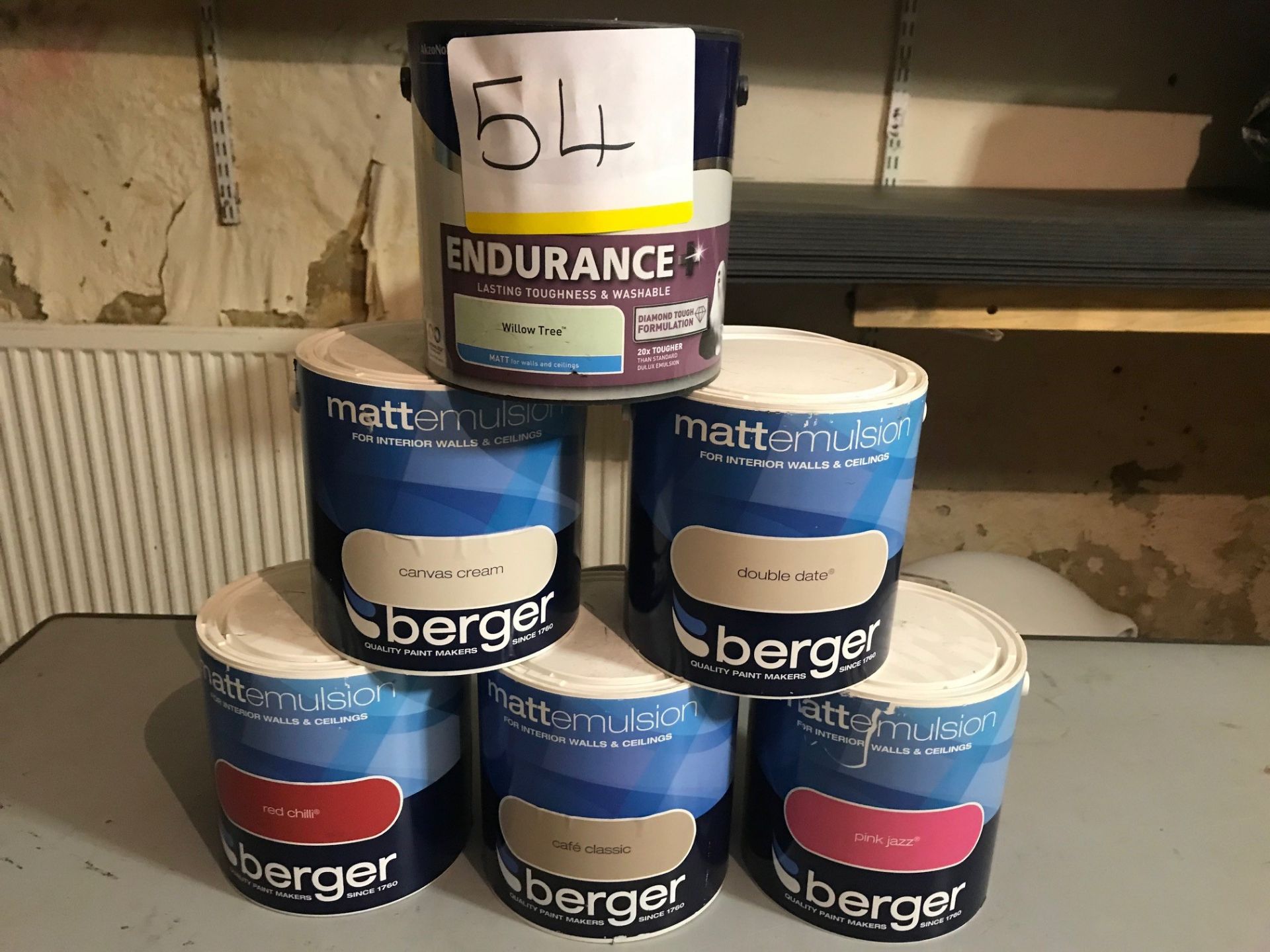 6 x Mixed 2.5ltr Paint