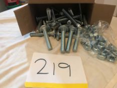 25 x Cup Square Hexagon Bolts