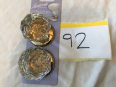 1 Pair Gainsborough Crystal Knob Set