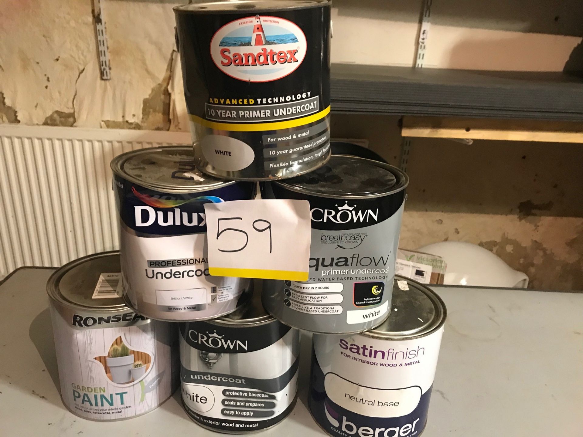 6 x Mixed 2.5ltr Paint