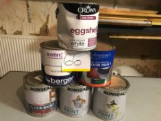 6 x Mixed 2.5ltr Paint