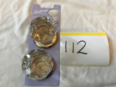 1 Pair Gainsborough Crystal Knob Set