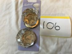 1 Pair Gainsborough Crystal Knob Set