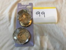 1 Pair Gainsborough Crystal Knob Set