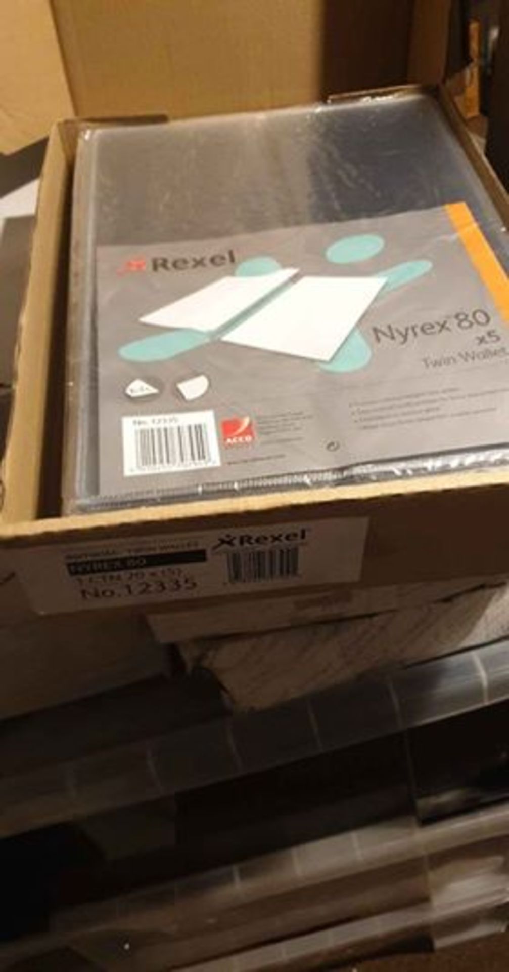 20 x rexel nyrex 80 twin wallets. packs of 5