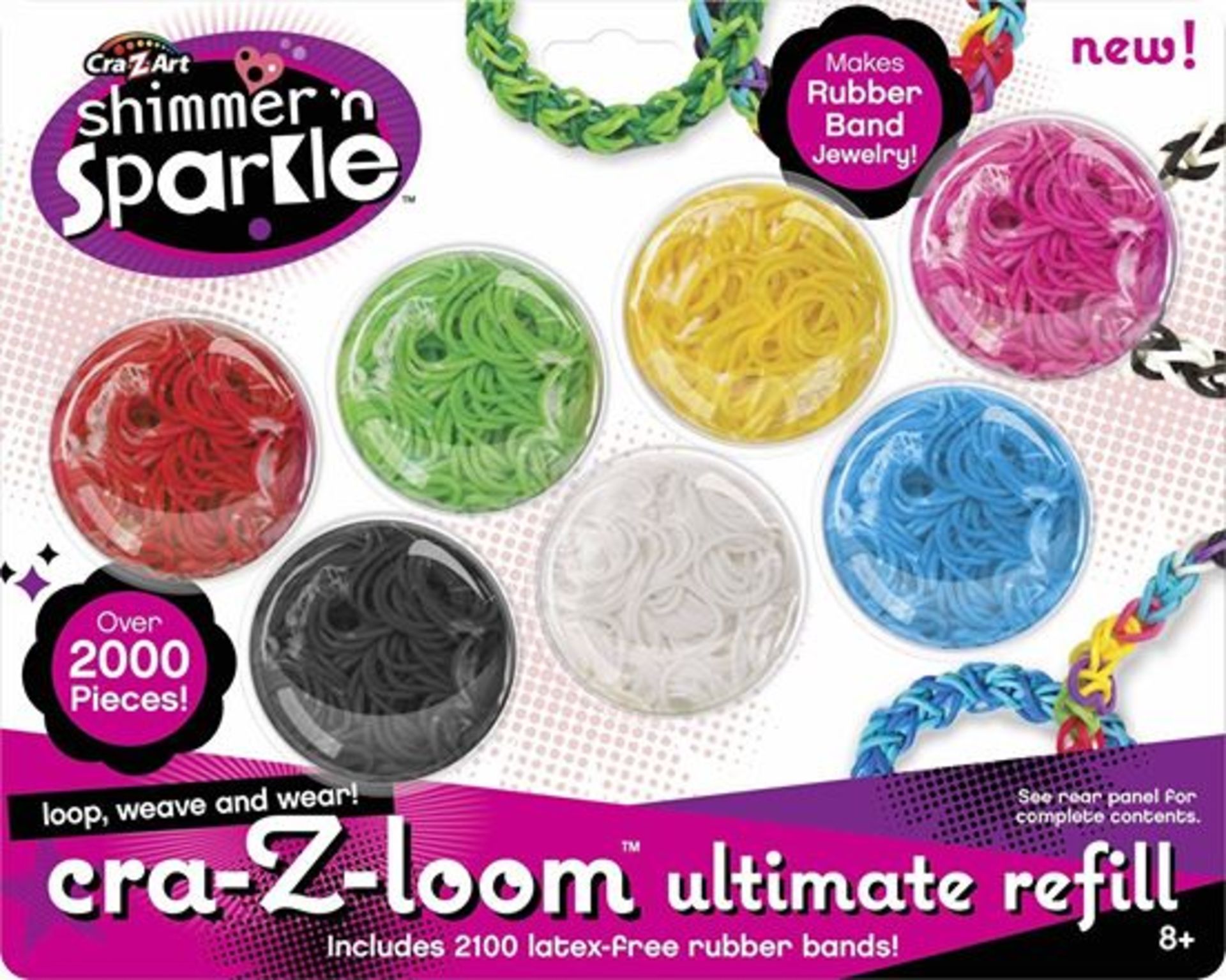 100 x Cra-z-loom Ultimate Refill 2000 Pack