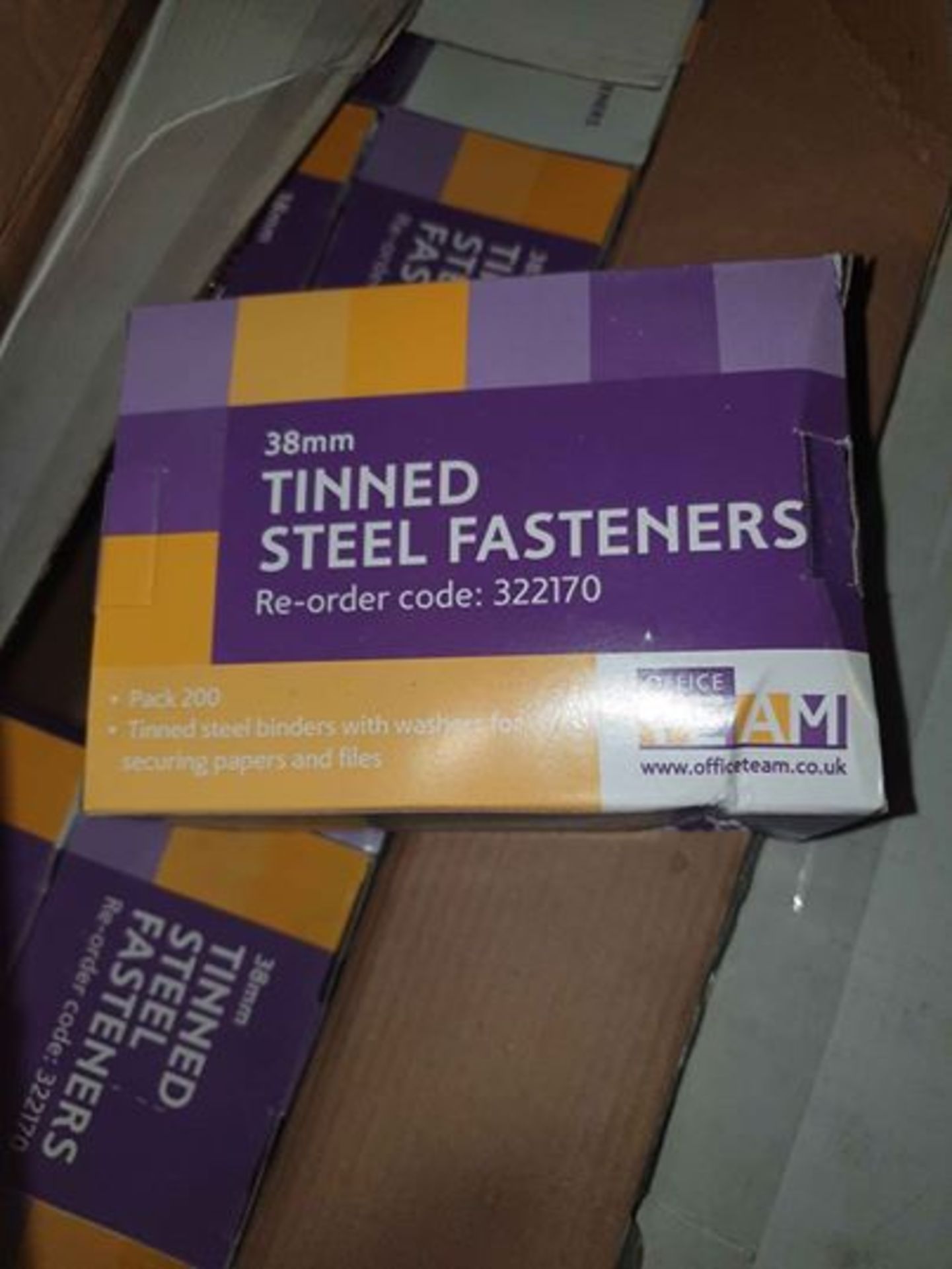 80 boxes 38mm tinned steel paper binders packs of 200