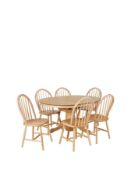 Boxed Item Kentucky Extending Dining Set [Natural] 76X100X100Cm Rrp:£706.0