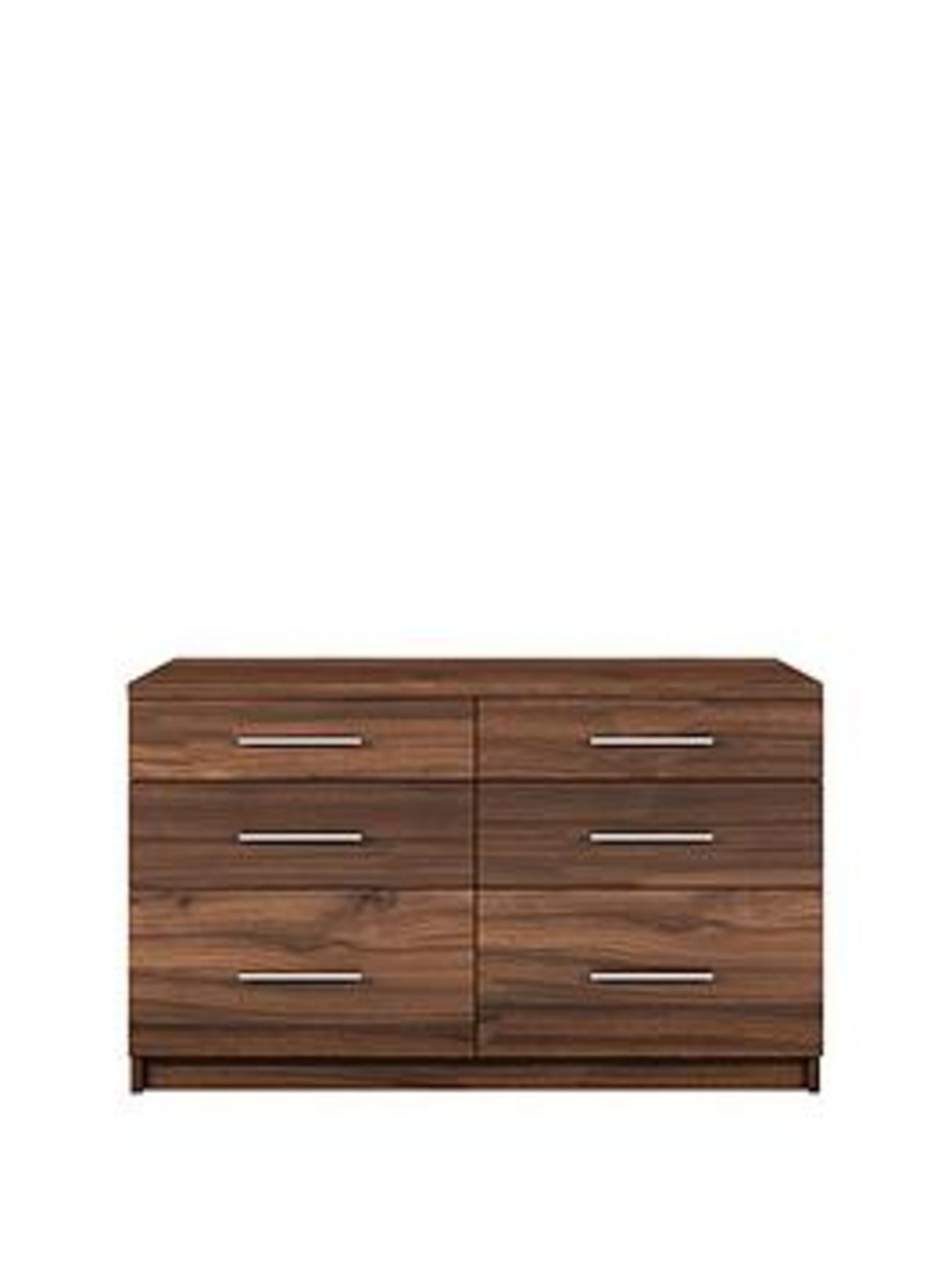 Boxed Item Prague 6 Drawers Chest [Walnut] 63X104X40Cm Rrp:£298.0