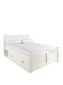 Boxed Item Geneva King Bed [White] 100X158X199Cm Rrp:£682.0