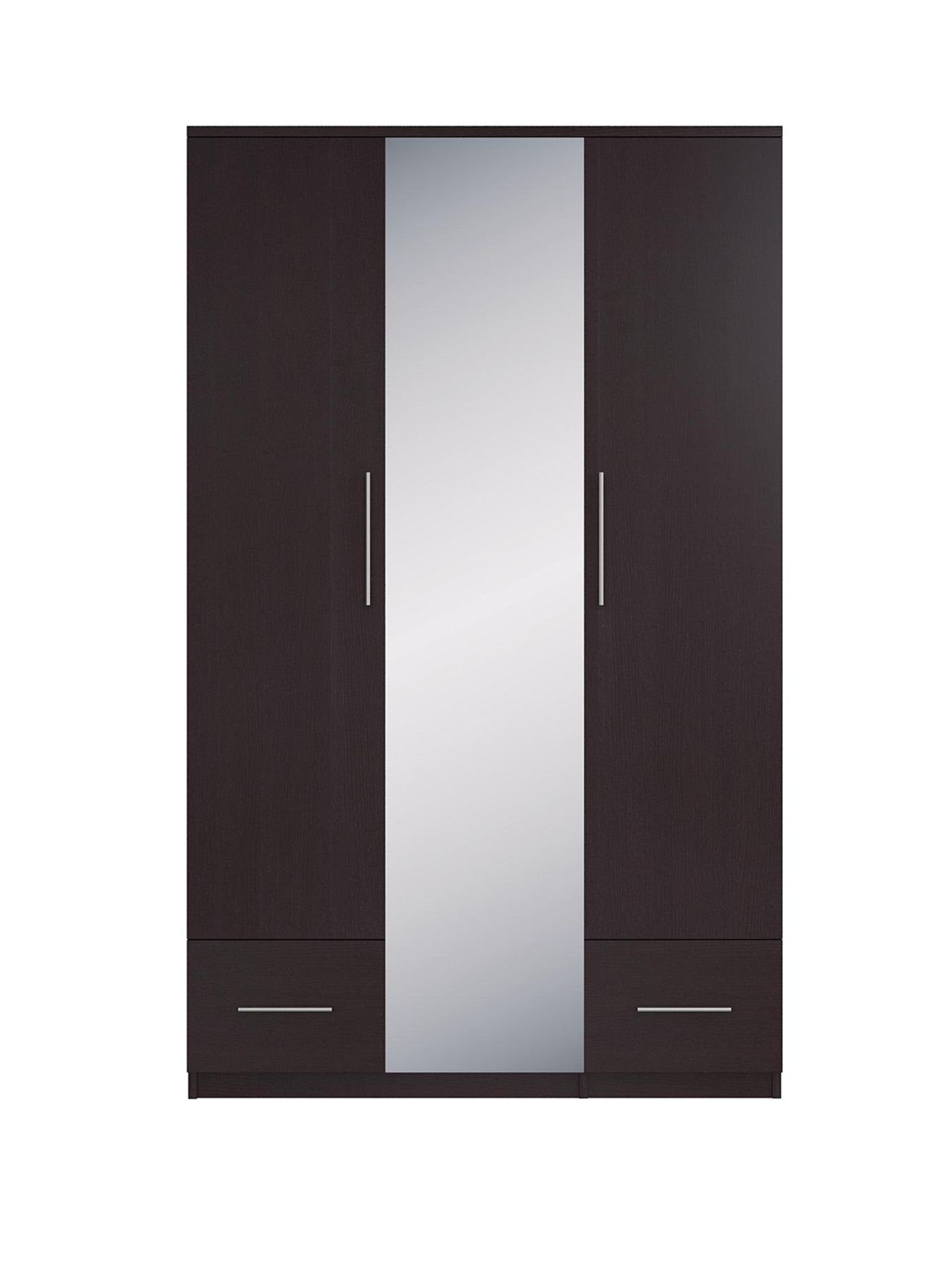 Boxed Item Cologne 3 Doors 2 Drawers Wardrobe [Espresso] 199X121X52Cm Rrp:£358.0