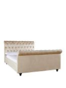 Boxed Item Woburn Super King Scroll Bed [Natural] 105X192X239Cm Rrp:£1006.0
