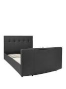 Boxed Item Rialto Double Media Bed [Black] 116X158X229Cm Rrp:£1258.0