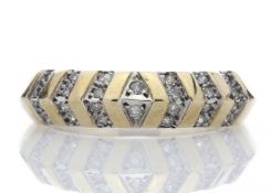 9ct Half Eternity Fancy Diamond Ring 0.21 Carats