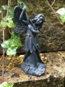 5x Garden Fairy With Branch Ornament - Indoor Or Outdoor