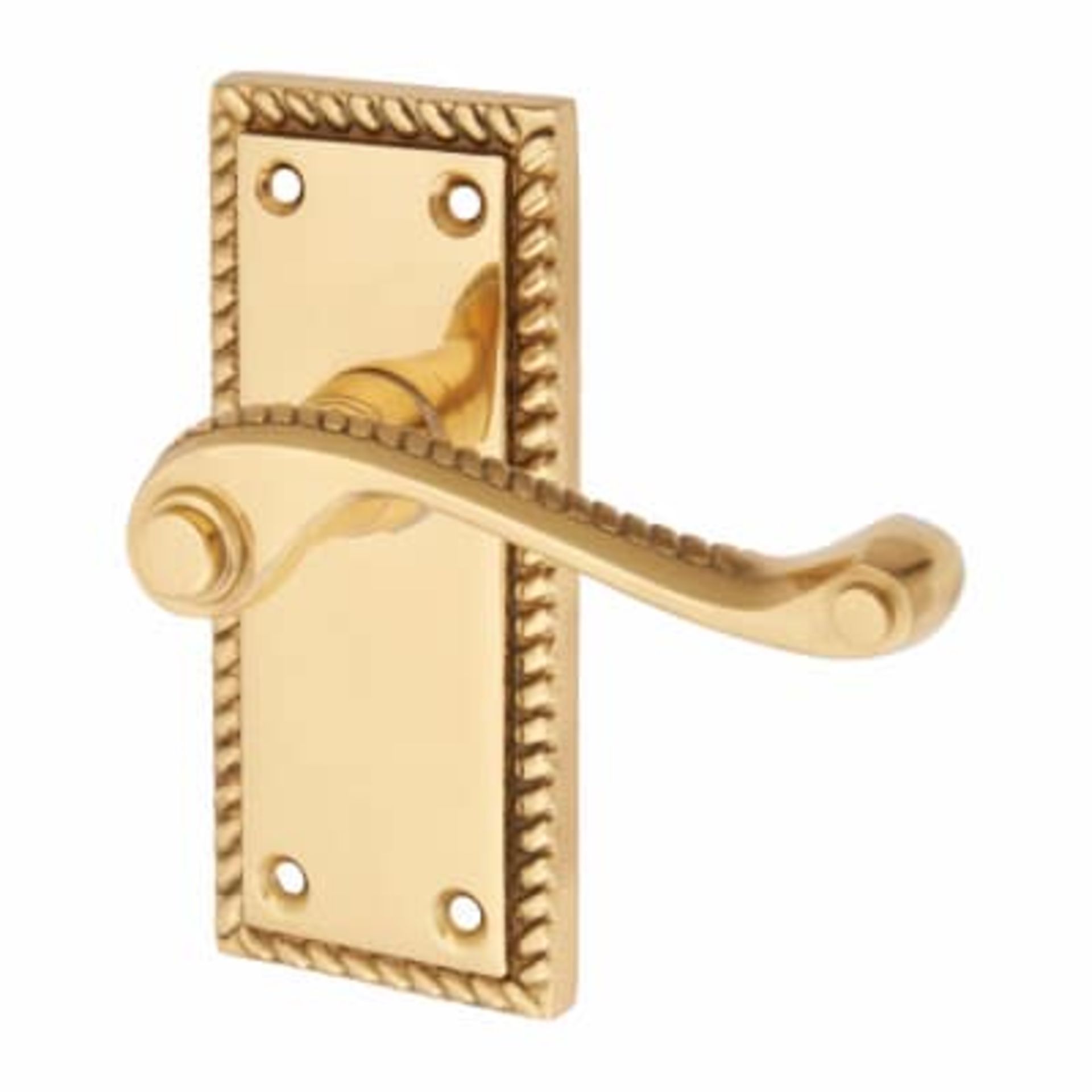 4 Pairs Georgian Lever Latch Handle Brass