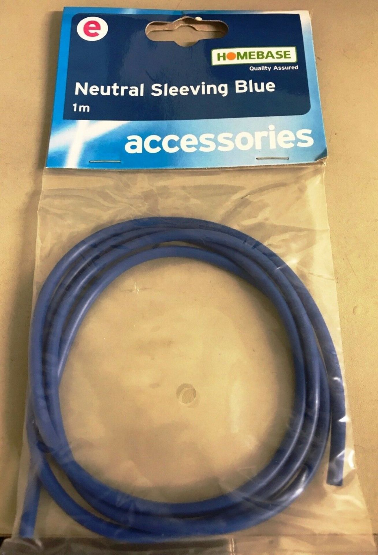 10x Neutral Blue Sleeving 1 Meter Coil