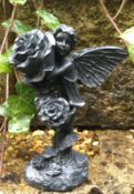 5x Garden Fairy With Roses Ornament - Indoor Or Outdoor