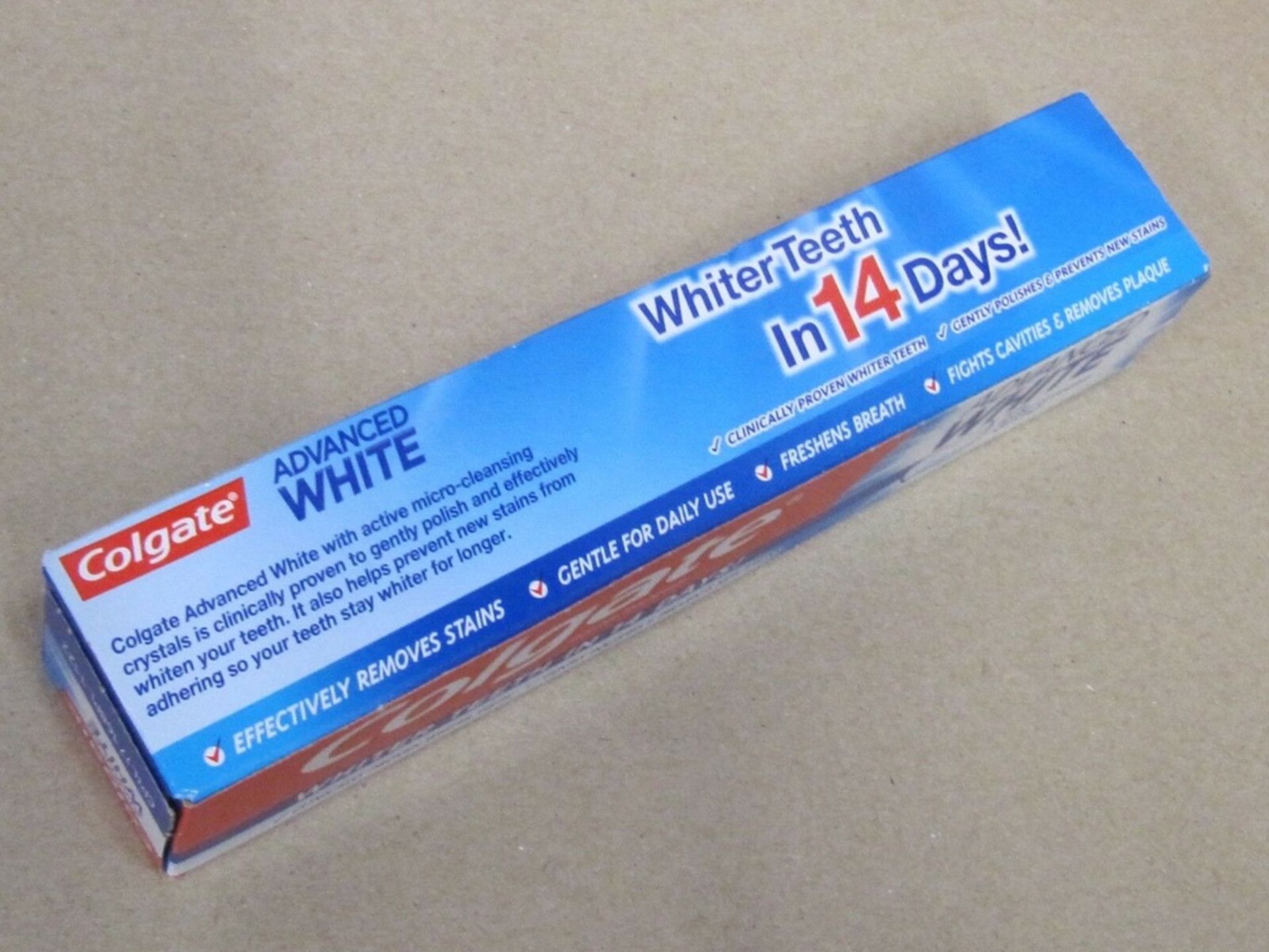 26 x Colgate Advanced White Fluoride Toothpaste. 75ml Each Tube - Image 3 of 3