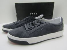 DKNY Samson Lace up Sneakers, Trainers, Deck Shoes. Grey. UK Size 7