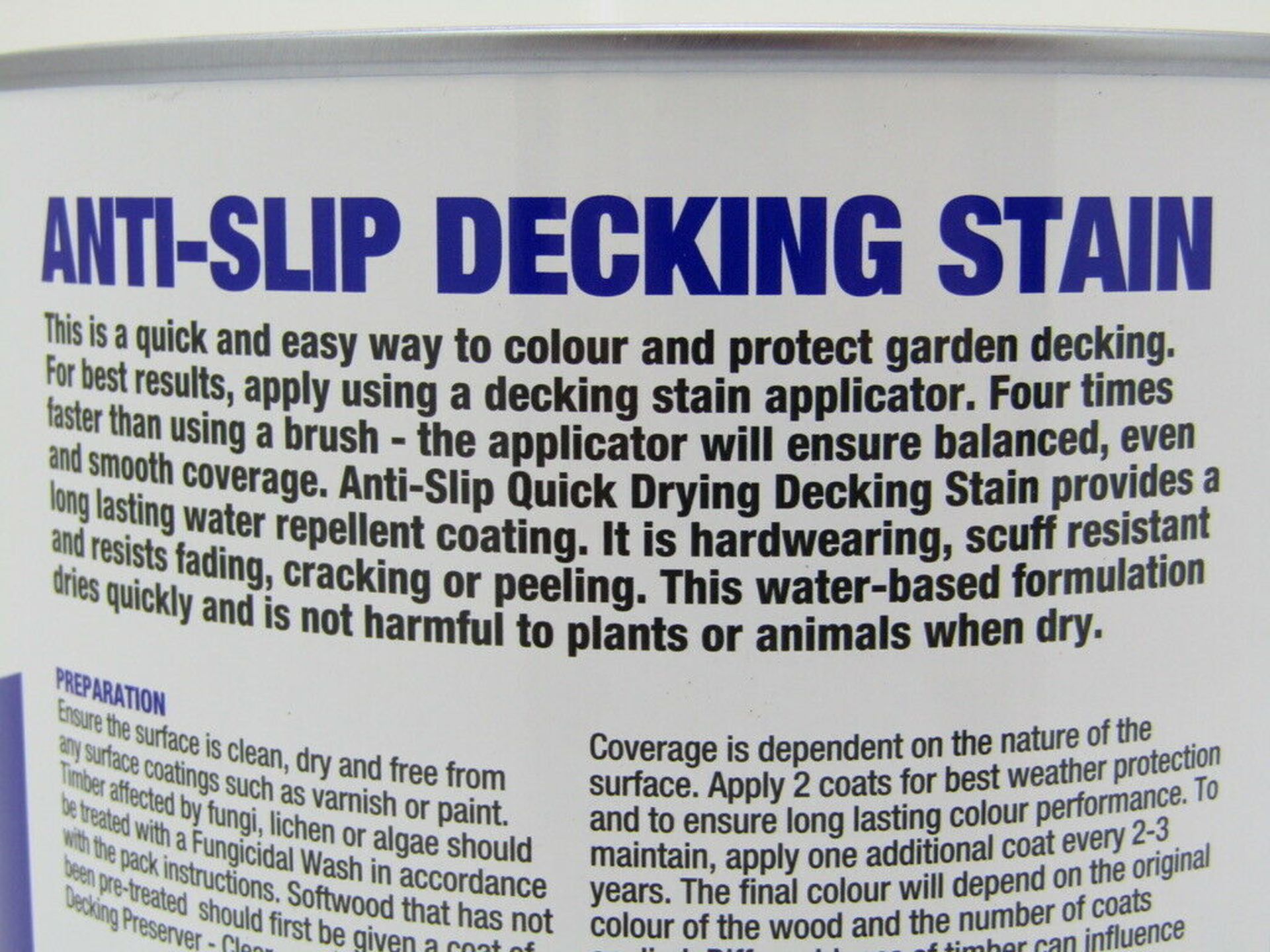 5 x Anti Slip Decking Paint. Teak. 2.5ltr Each - Image 2 of 3