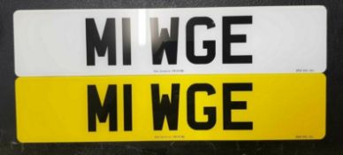 M1 WGE Cherished Private Personalised Number Plate on Retention Ideal Gift