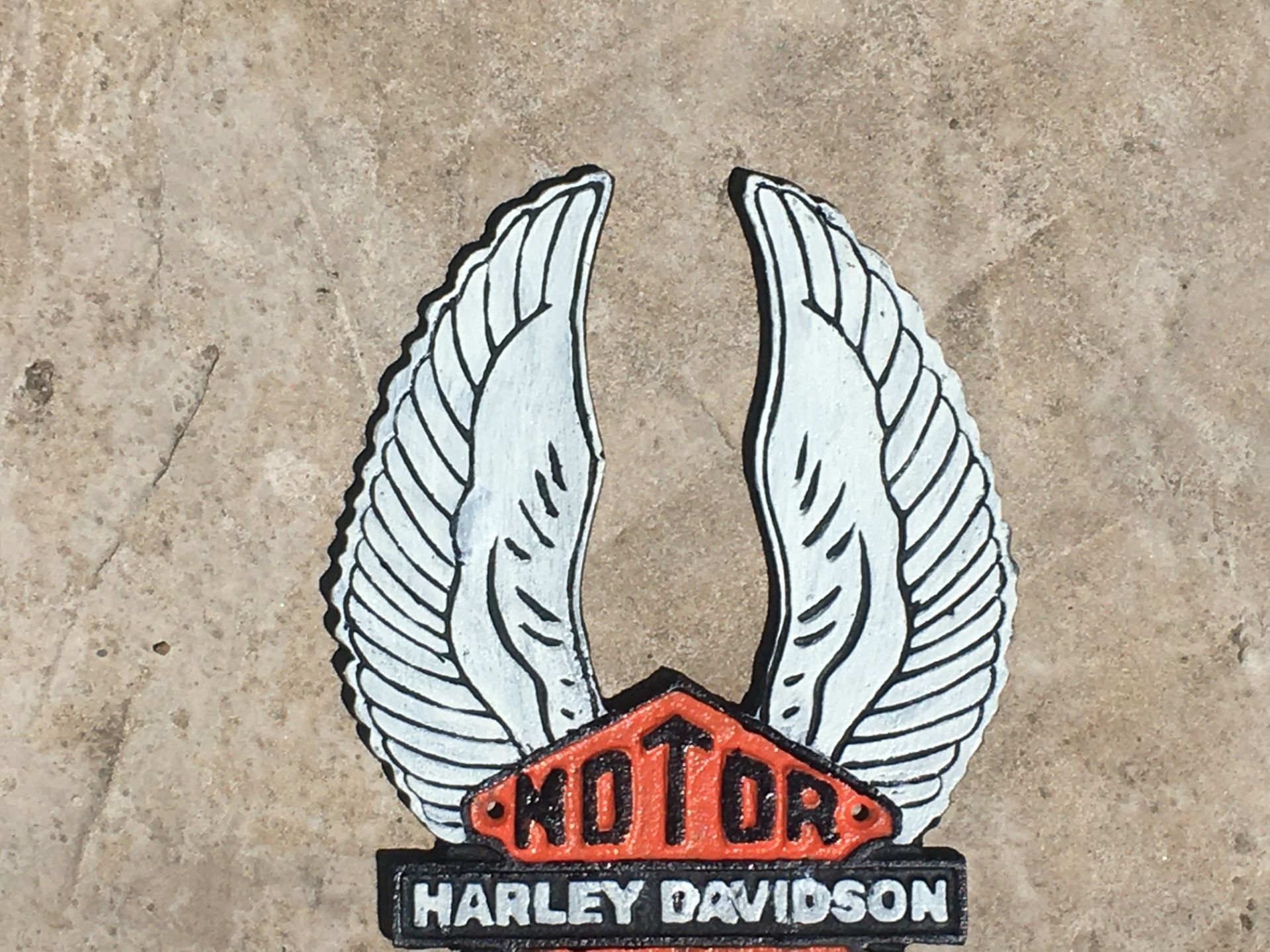 Collection Of Harley Davidson Cast Iron Signs - Image 6 of 16