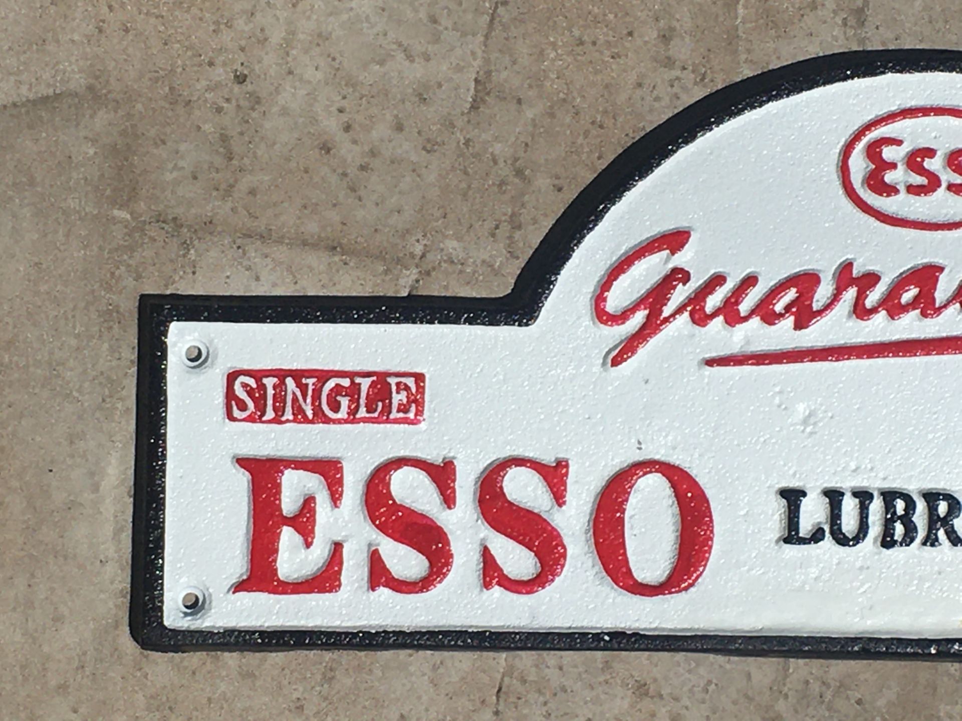 Esso Can & Large Cast Iron Esso Sign - Image 8 of 10