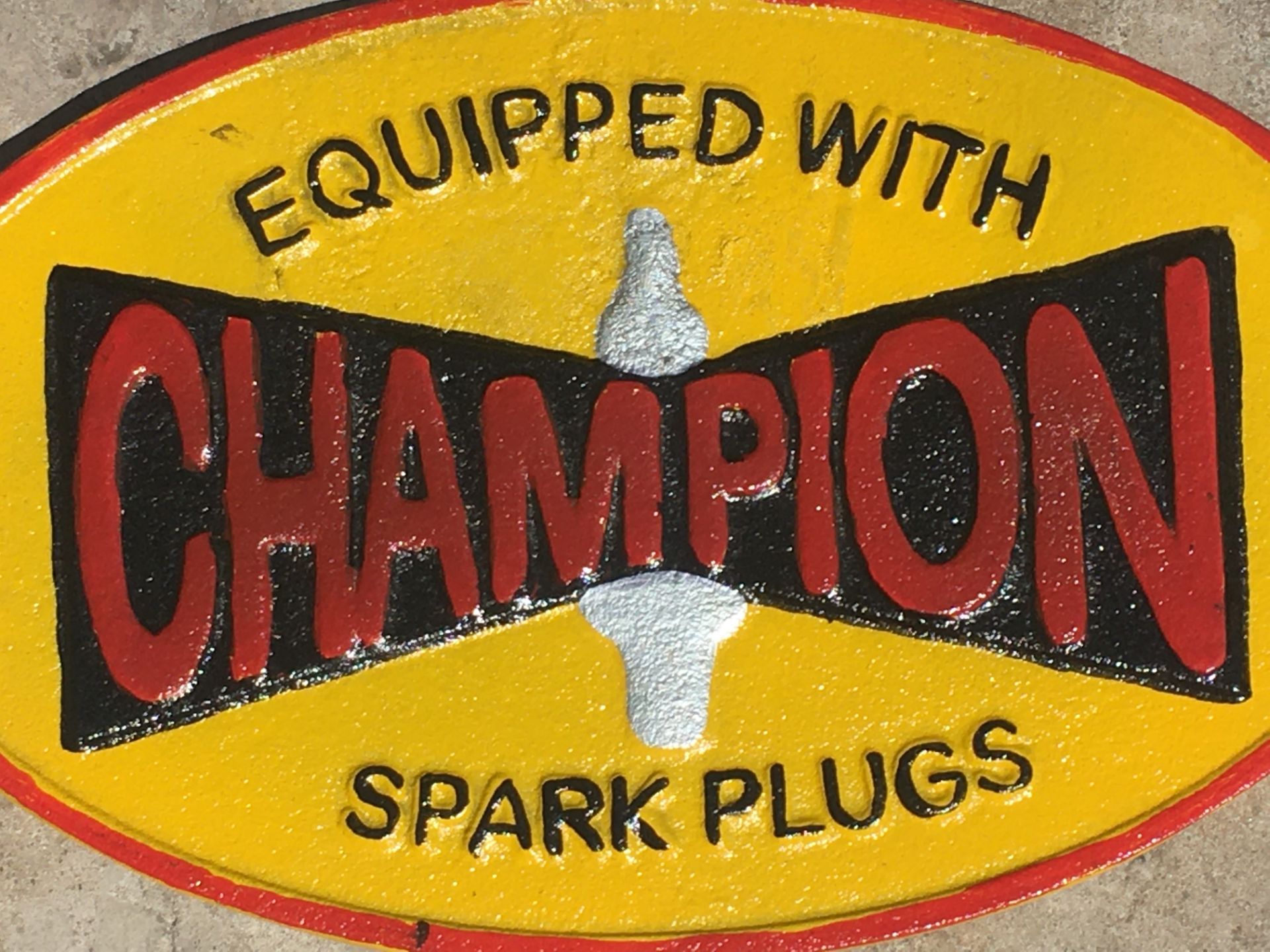 Collection of Petrol, Oil, Tyre Cast Iron Signs - Image 11 of 17