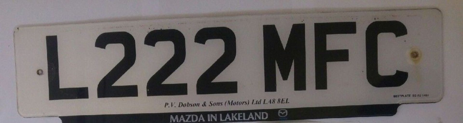 L222 MFC Cherished Private Personalised Number Plate on Retention Ideal Gift - Image 2 of 2