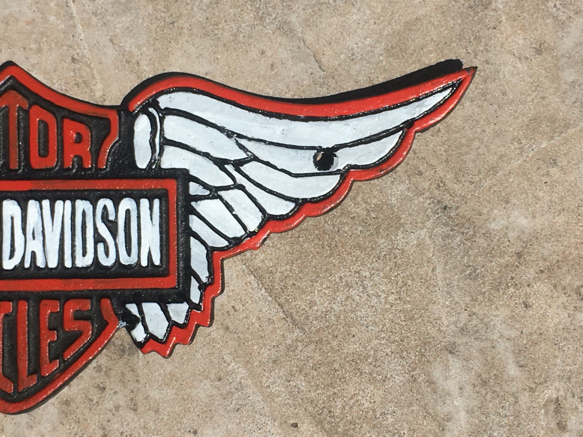 Collection Of Harley Davidson Cast Iron Signs - Image 10 of 16