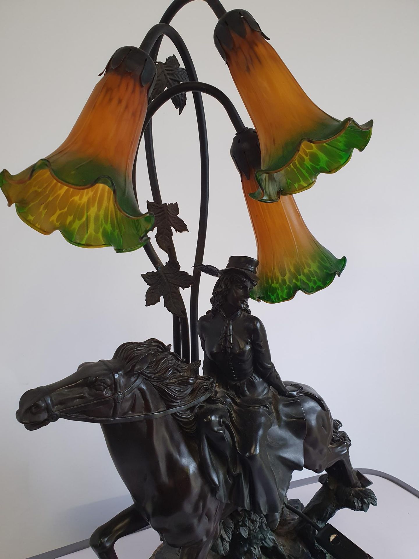 Vintage Horse Lamp - Image 2 of 4