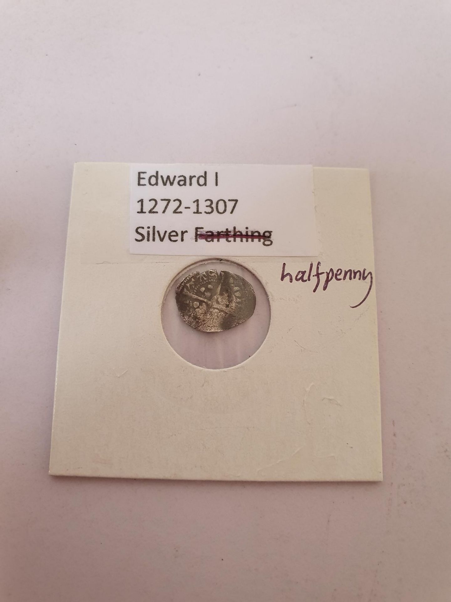 Edward I Silver Half Penny