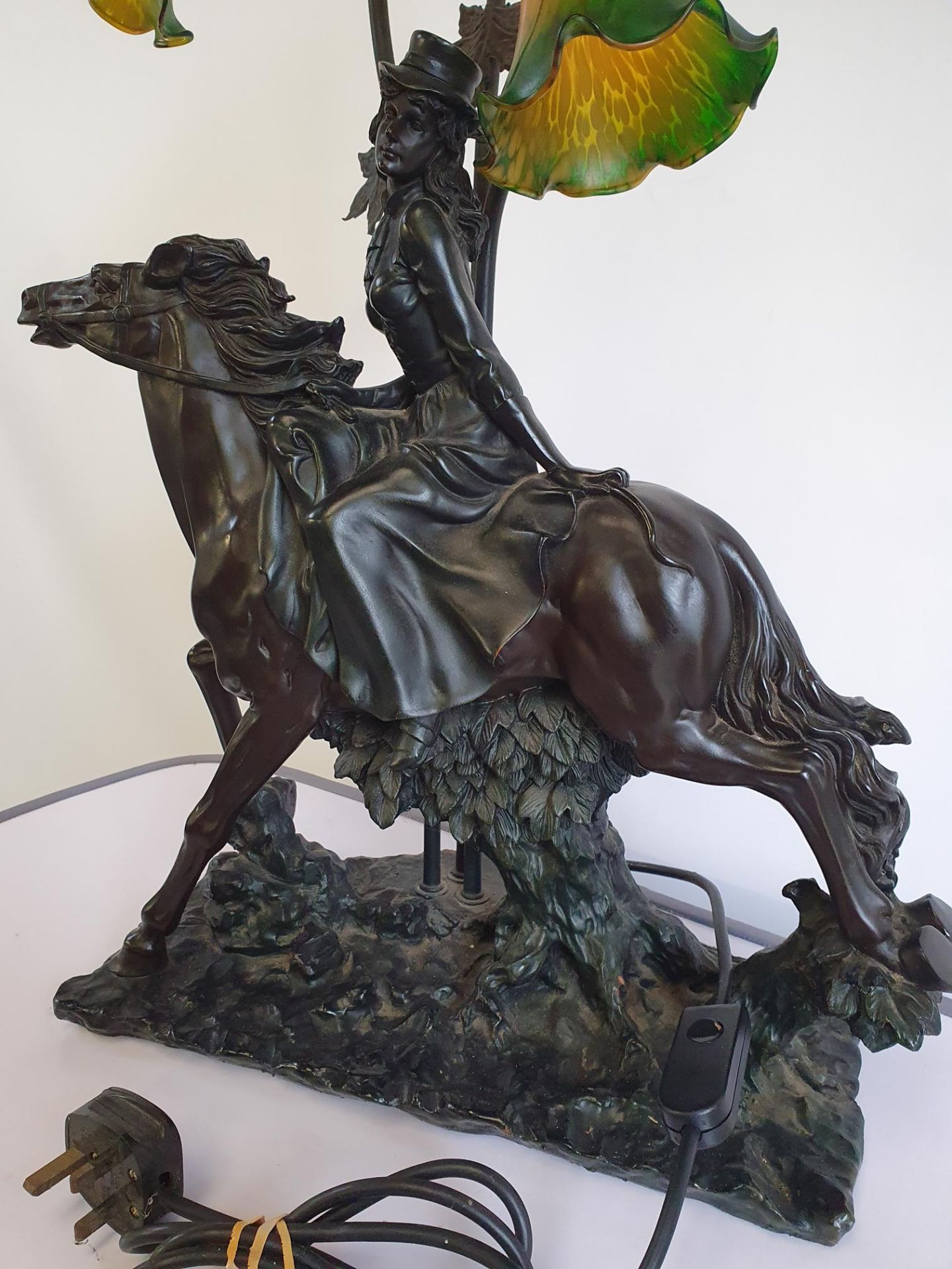 Vintage Horse Lamp - Image 3 of 4