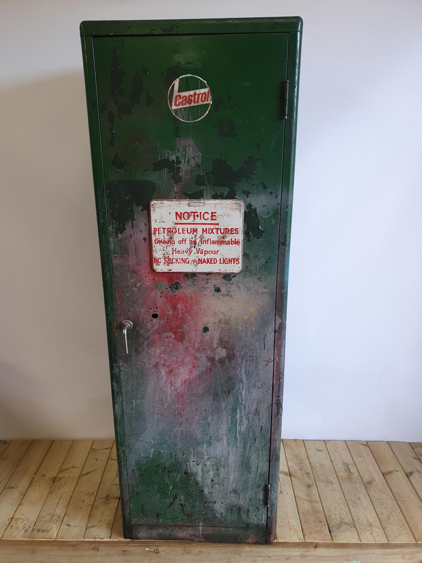 Vintage Castrol Oil Cabinet