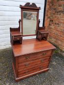 Dark Wood Dressing Table