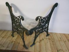 Cast Iron Vintage Bench Ends