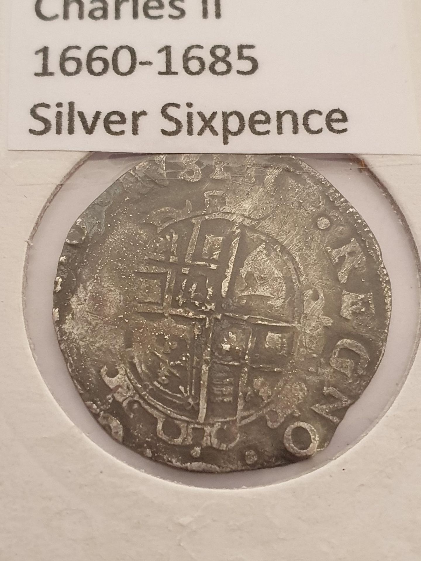 Charles II Silver Sixpence - Image 2 of 3