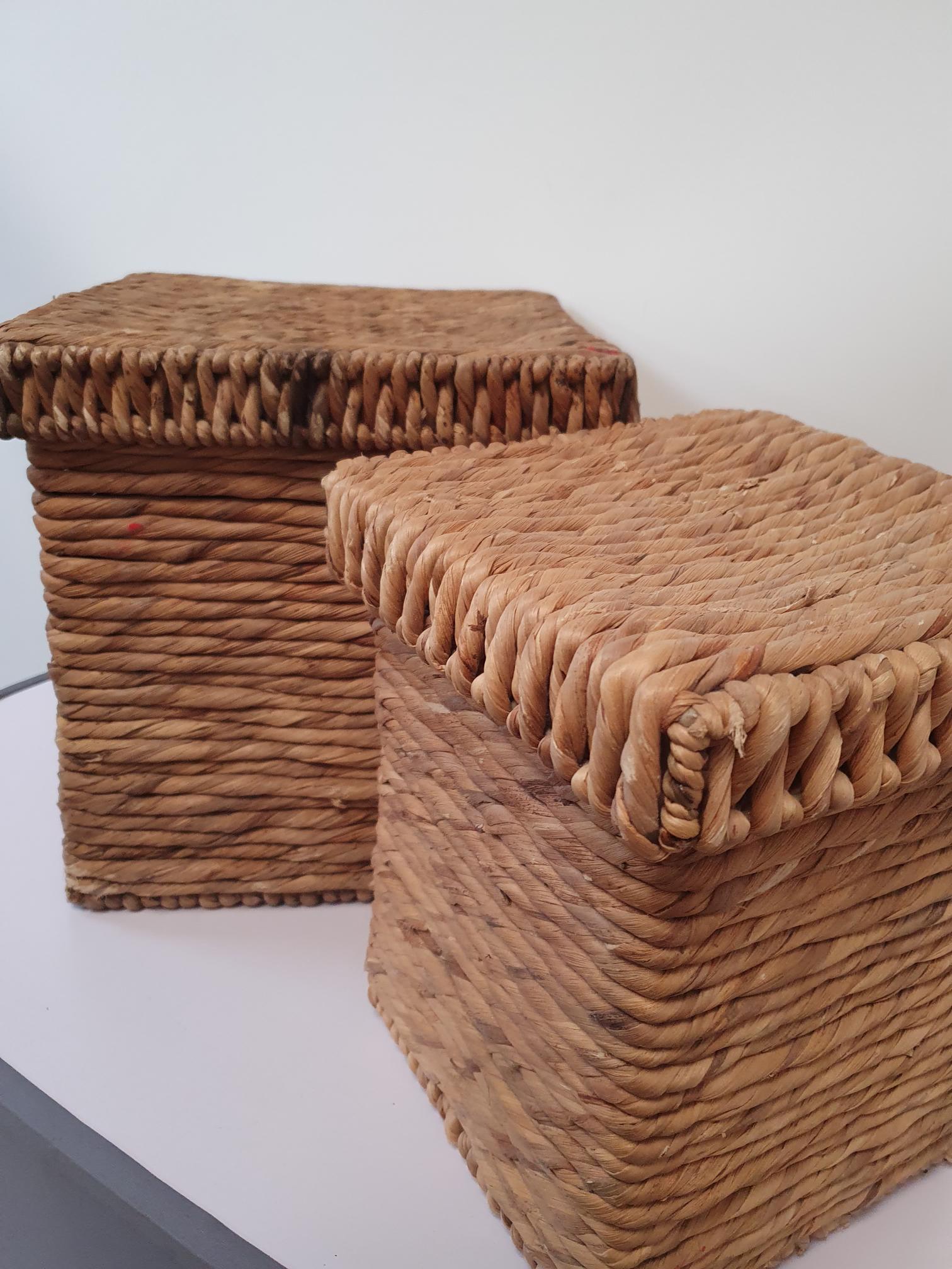 Wicker Pair Baskets - Image 3 of 6