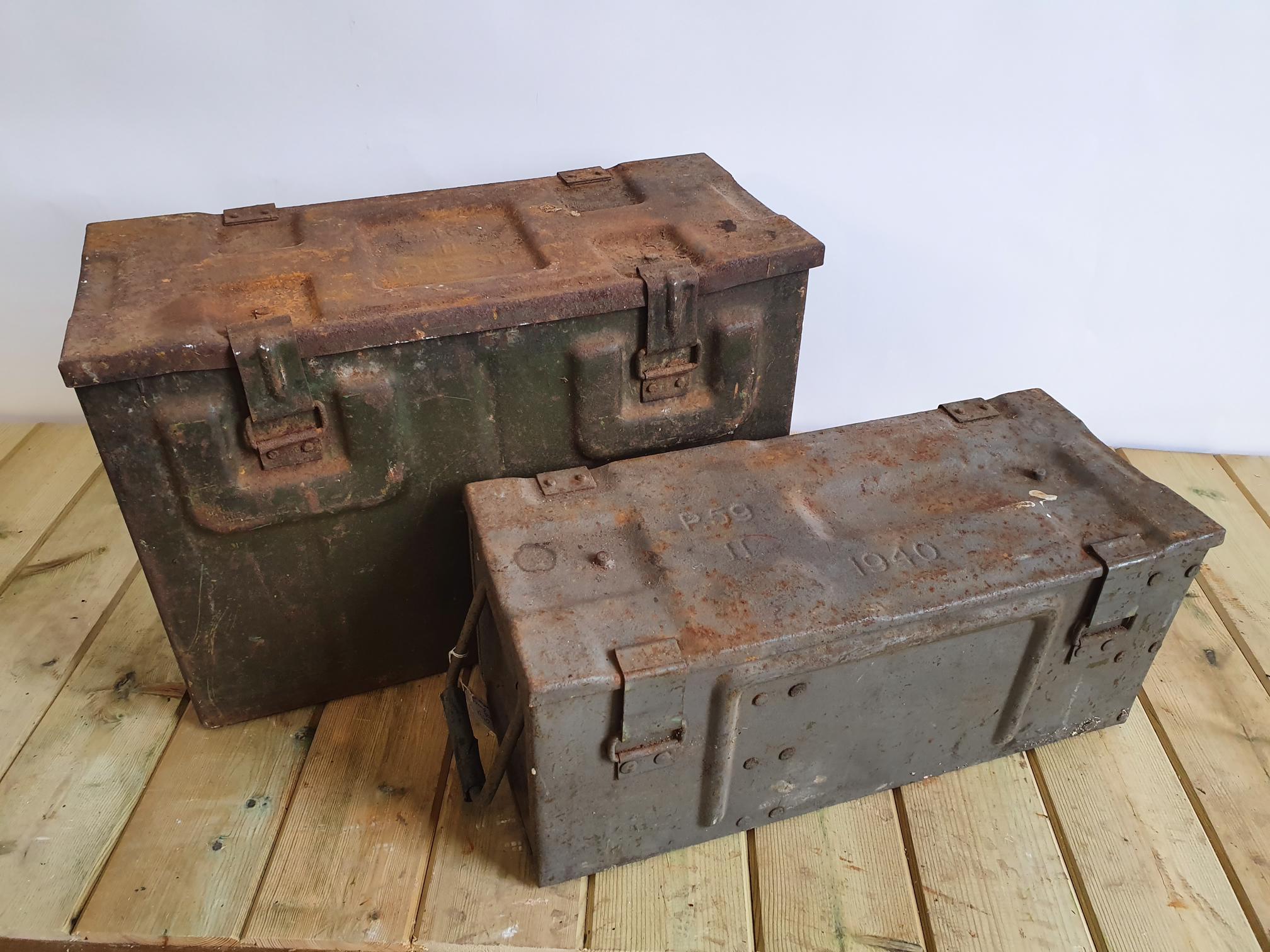 WW2 Ammunition Boxes