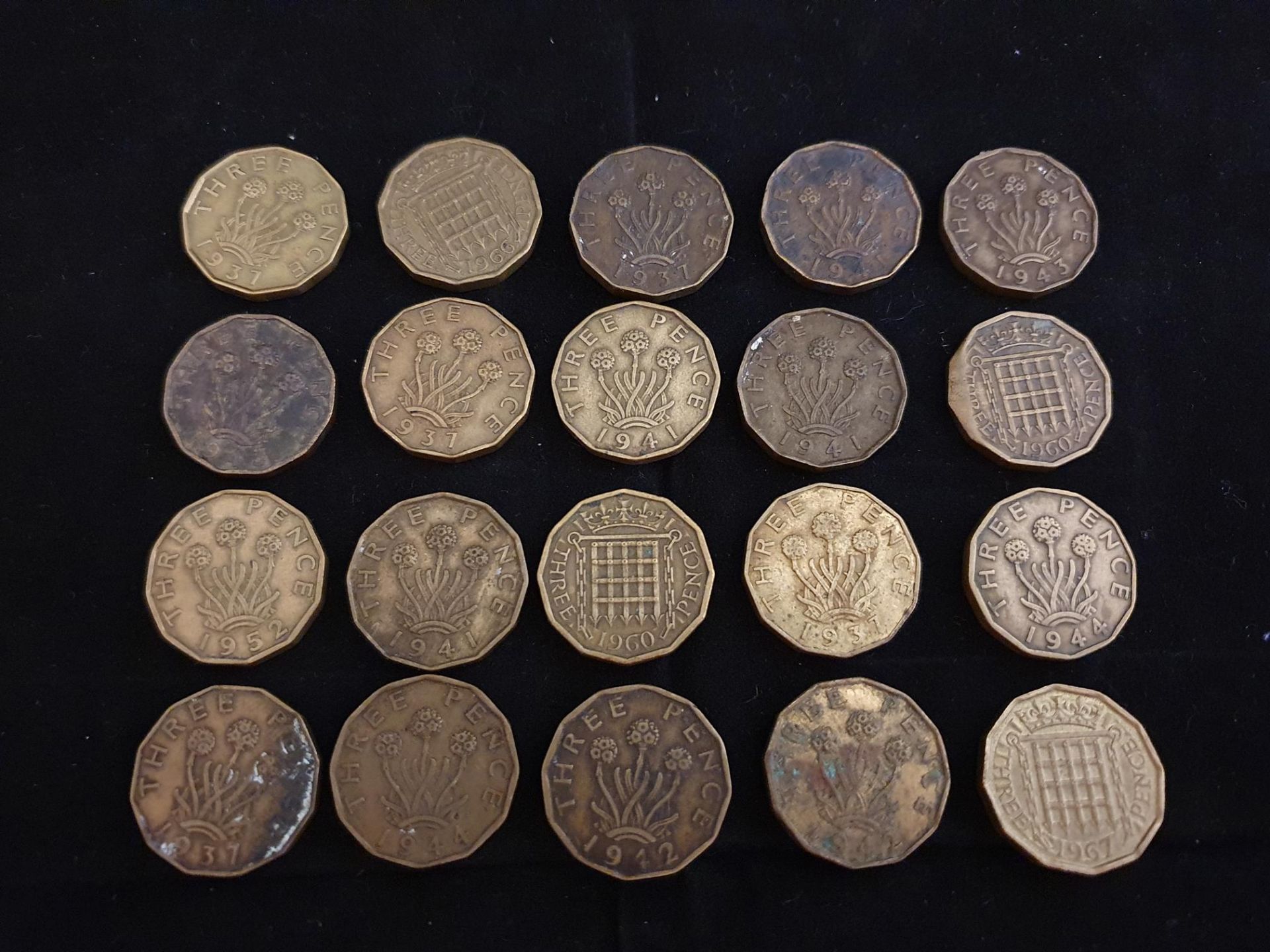 Three Pence Pieces Job Lot