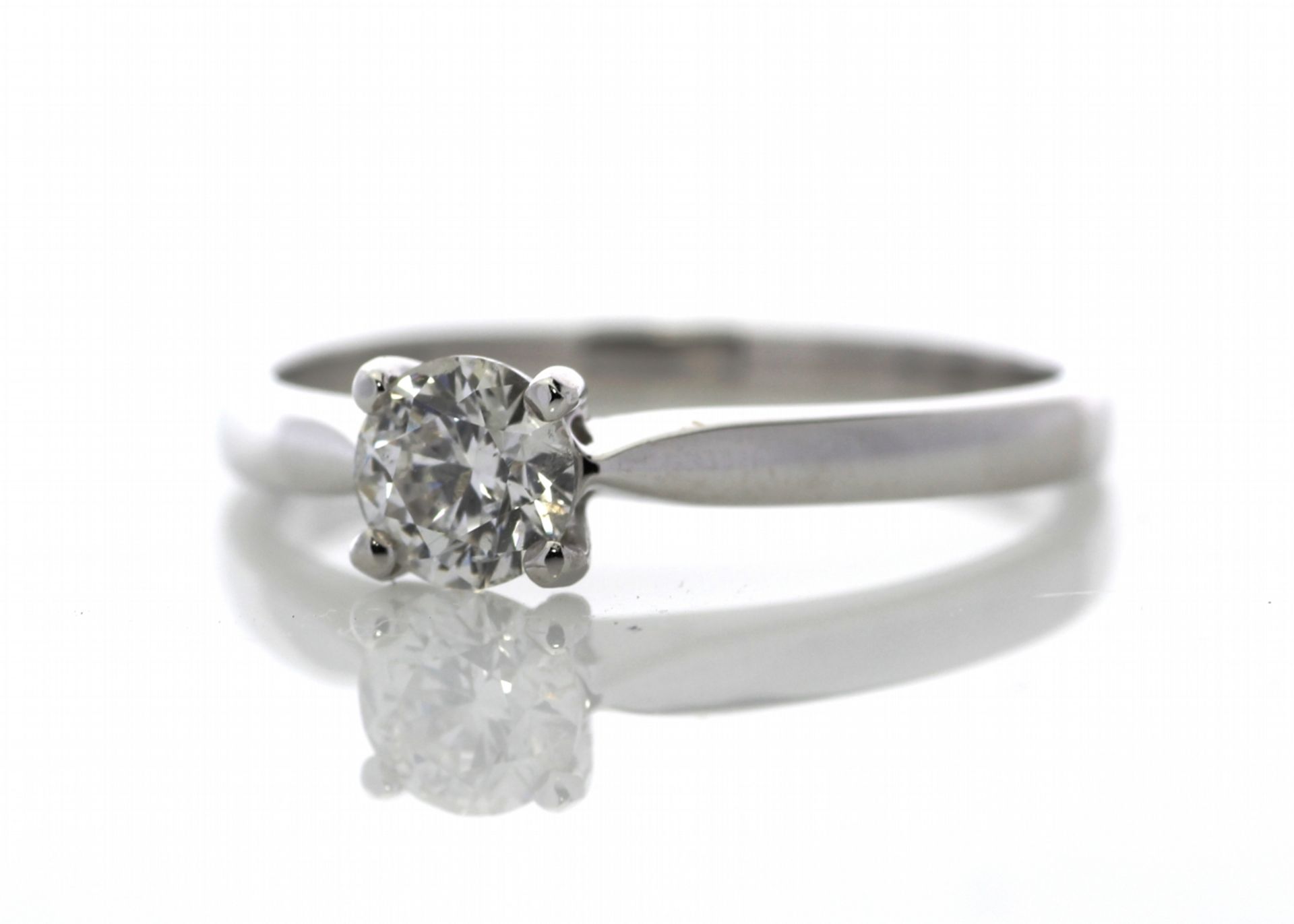 18ct White Gold Solitaire Diamond Ring 0.50 Carats - Image 2 of 6