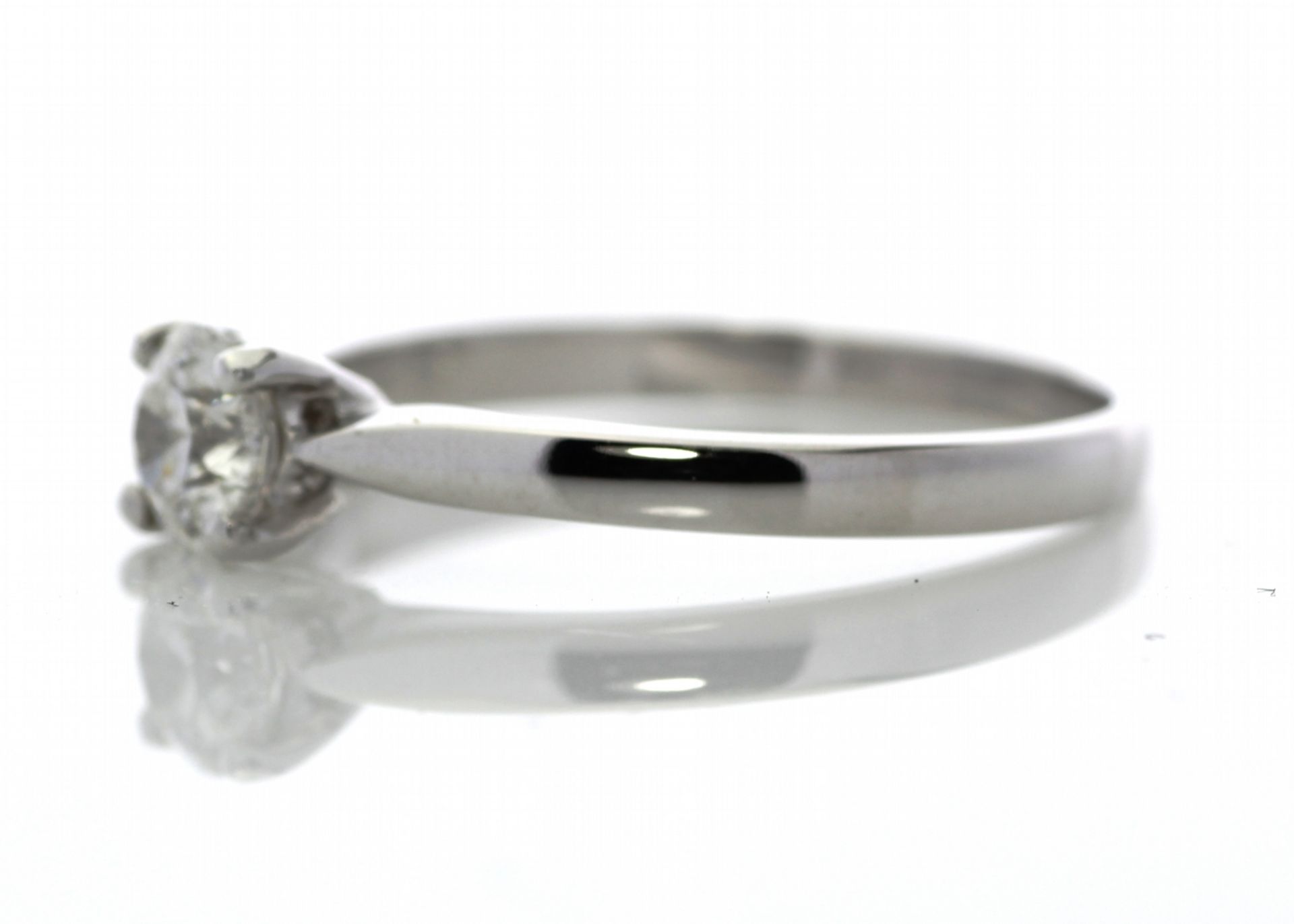 18ct White Gold Solitaire Diamond Ring 0.50 Carats - Image 4 of 6