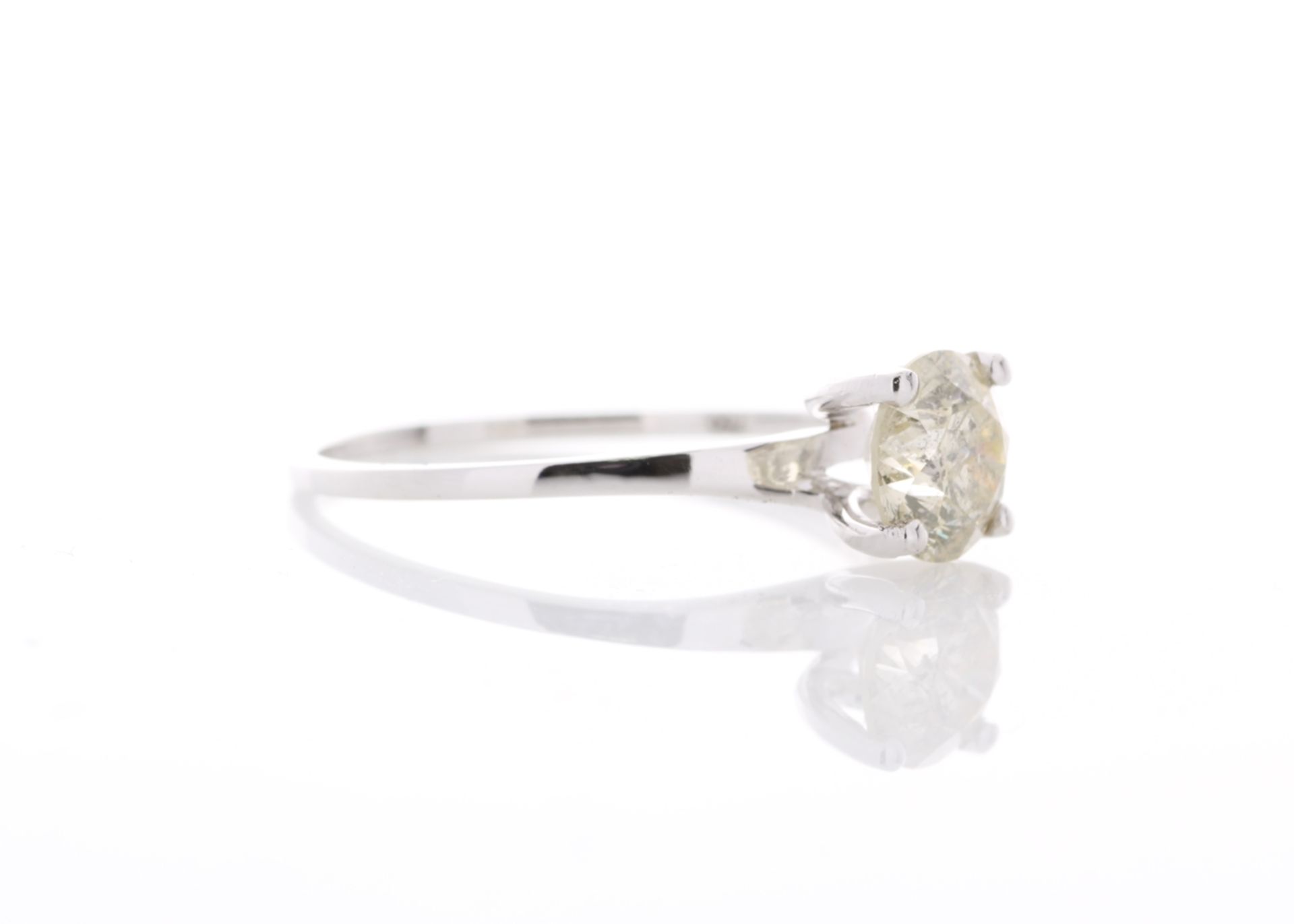 18ct White Gold Single Stone Rex Set Diamond Ring 1.00 Carats - Image 4 of 5