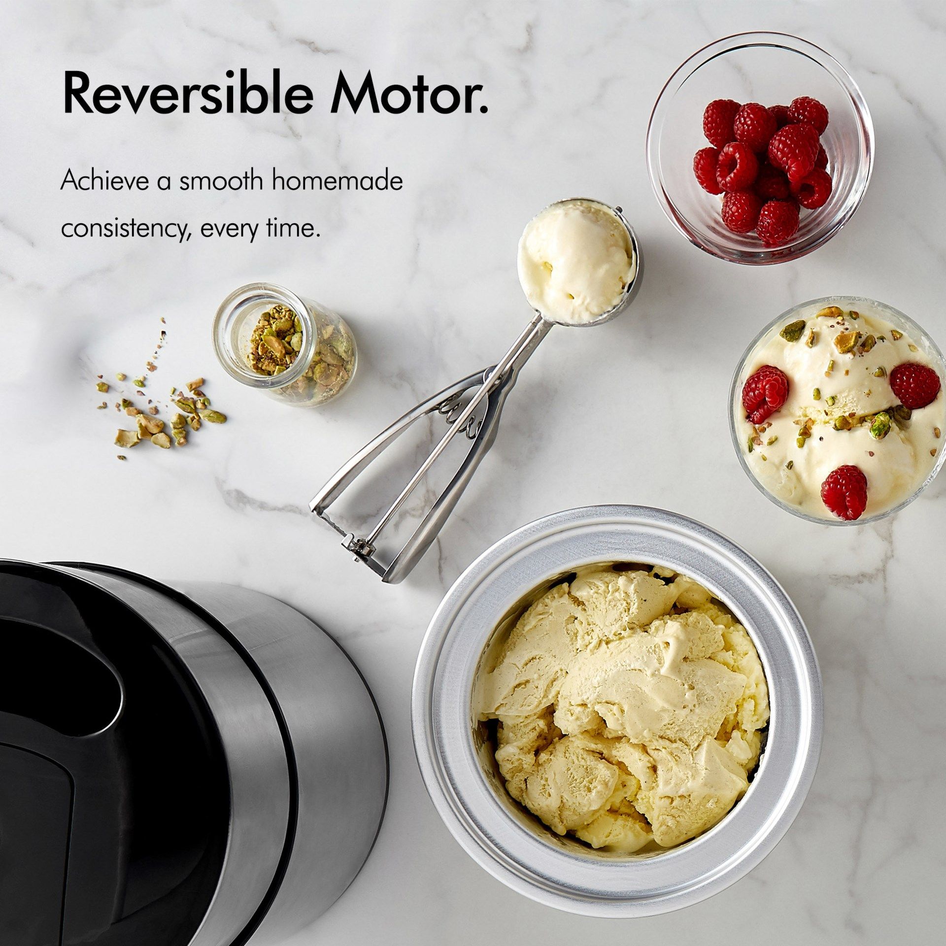 (S297) Stainless Steel Ice Cream Maker Machine with Detachable Bowl 2L Capacity TASTY HOMEMADE ... - Image 4 of 4