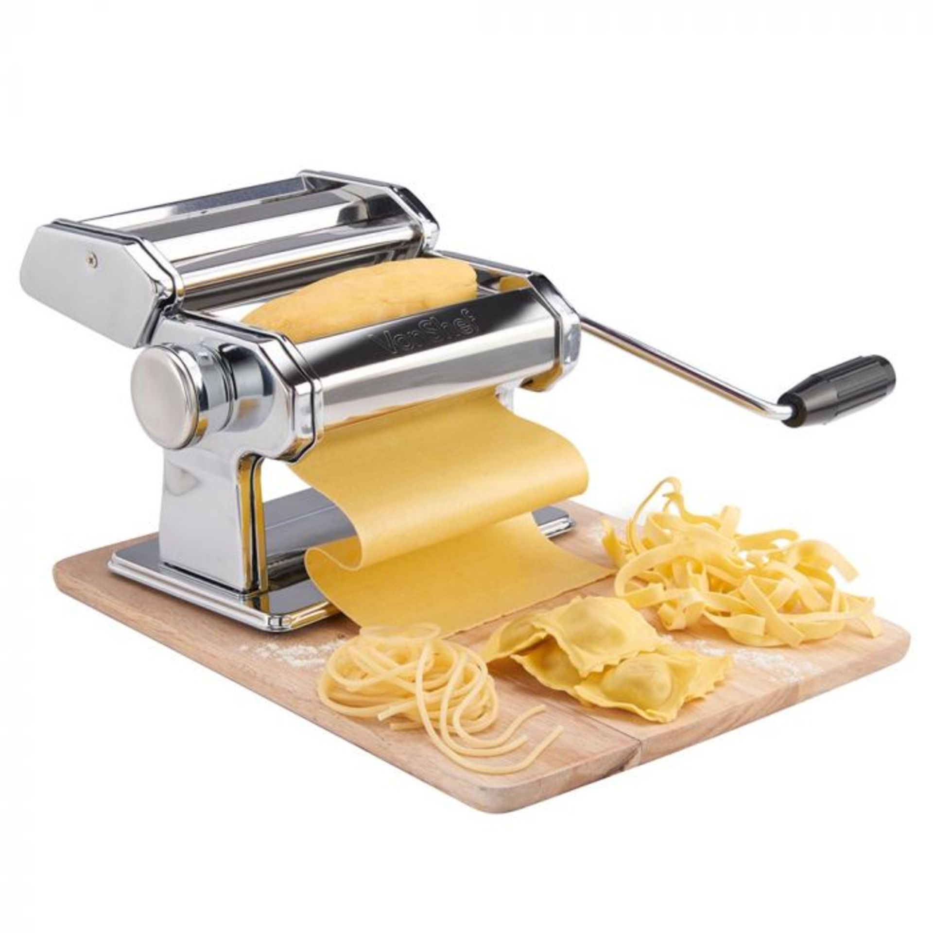 (V202) Manual Pasta Machine Perfect for making fresh homemade pasta dishes Fully and easily a... - Image 3 of 4