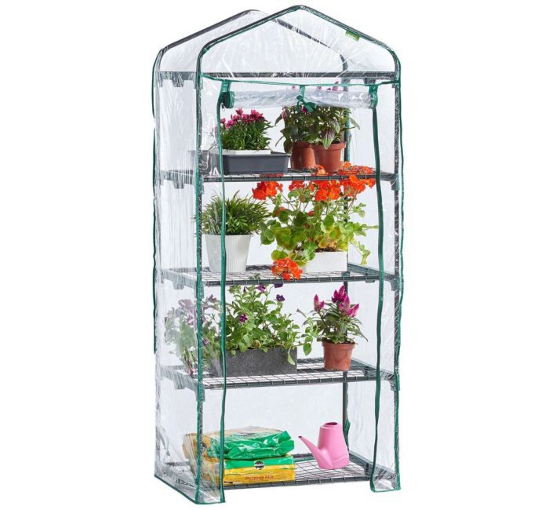 (X45) 1x 4 Tier Mini Greenhouse. keep conditions controlled for your plants, seeds and seedlings w - Image 2 of 5